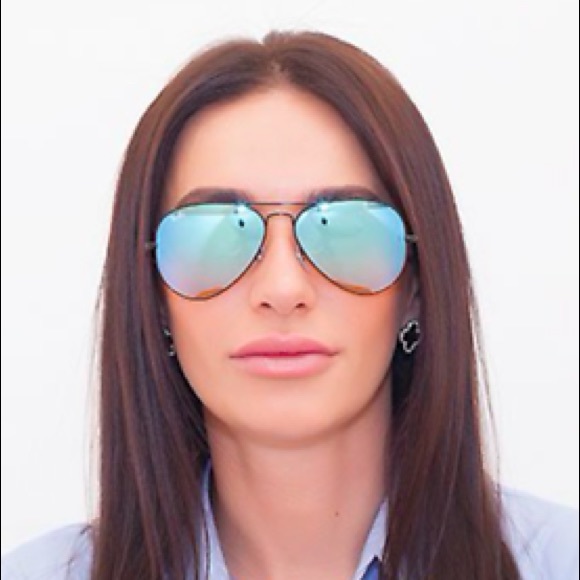 aviator flash lenses gradient